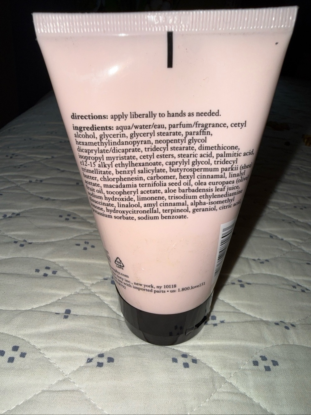 Philosophy Amazing Grace Nourishing Hand & Nail Cream - Soft Pink - Picture 3 of 3